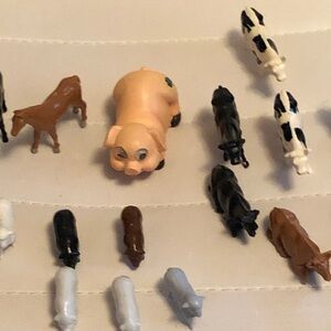 Farm Animal Figurine Set - Multicolor